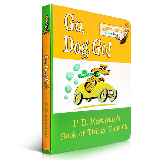低幼适龄版英文原版Go, Dog Go!纸板书 Dr. Seuss苏斯博士 PD Eastman 英文启蒙入门原版绘本童书 儿童阅读英语睡前图画故事书 商品图0