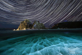 贝加尔湖蓝冰、冰泡、冰裂 、星空8天摄影团