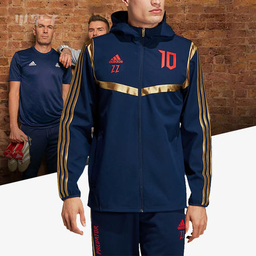 小李子:专柜正品阿迪达斯猎鹰齐达内配色长袖连帽外套长裤DZ7312 商品图0