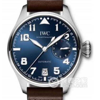 ZF万国大型飞行员大飞IW500908，3点钟位置真动能显示器，冰蓝夜光！一比一原装51111自动机械机芯。男士，不透底， 47毫米，精钢表 商品图0