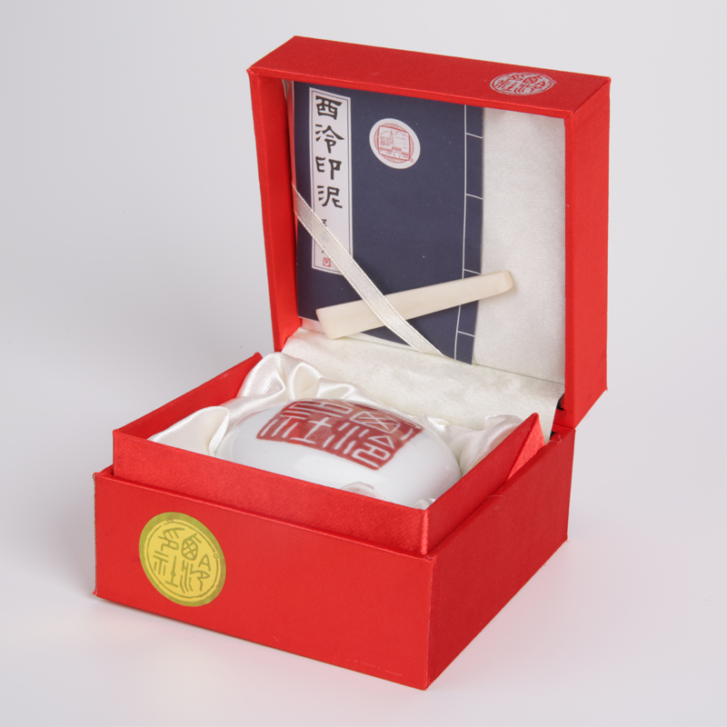 西泠印泥 传统仿古色丹顶朱砂印泥30g