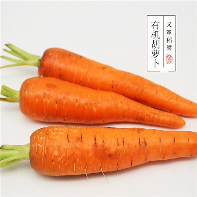 有机胡萝卜500g/箱 （有机蔬菜、中国有机认证）
