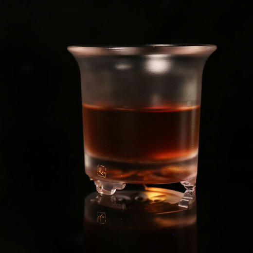 直筒撇口杯 琉璃杯 主人杯 单杯 有色同寒冰 无物隔纤玉 晶莹剔透 商品图1