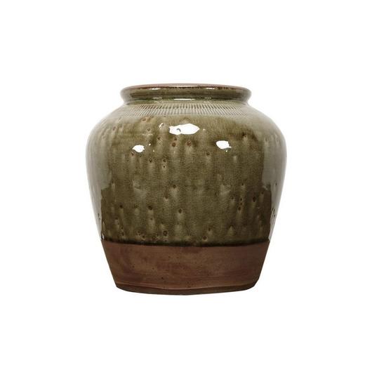 新仿瓷器仿古瓷器黄釉罐QQ18010048 Newly made Porcelain Big green jar 商品图0