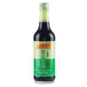 500ml李锦记薄盐生抽  减盐30% 精酿造豉香浓