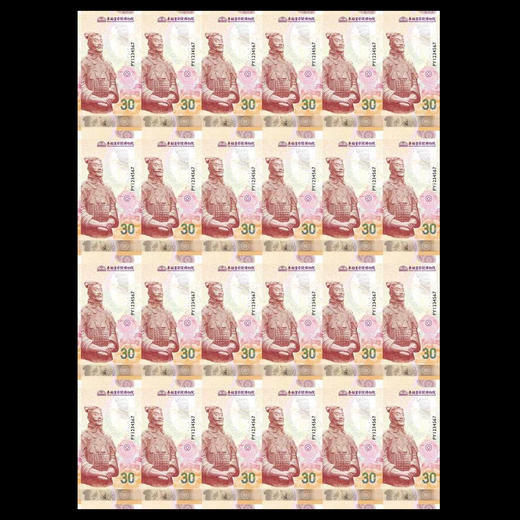 兵马俑系列纪念券（第一组）24连体  送荧光笔 商品图0