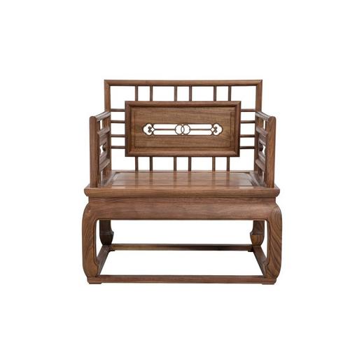 新仿黑胡桃木新中式单人沙发椅休闲椅椅子QN1706001655 Newly made Black walnut wood Reproduction Single sofa 商品图0