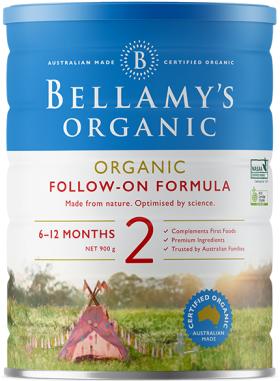 【澳洲仓】有机澳洲Bellamy's贝拉米婴幼儿配方奶粉 2段 6-12月 商品图0