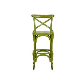 新仿桦木仿旧家具彩漆吧椅吧椅椅子QQ14010050-绿 Newly made Birch wood Bar chair