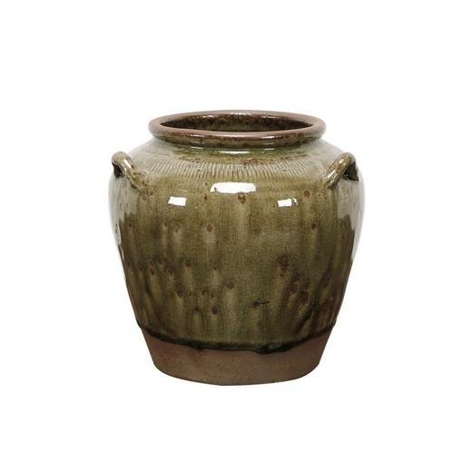 新仿瓷器仿古瓷器黄釉罐QQ18010049 Newly made Porcelain Green jar 商品图0