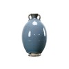 蓝釉双耳小花瓶  Chic blue glaze vase with two handle 商品缩略图1