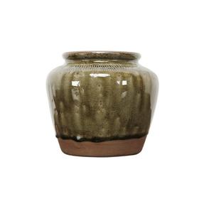 新仿瓷器仿古瓷器黄釉罐QQ18010050 Newly made Porcelain Small green jar