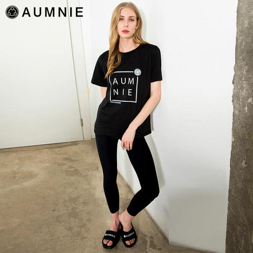 AUMNIE｜经典方形LOGO T恤 BL CLASSIC T-SHIRT 商品图2