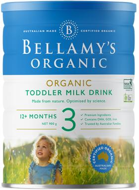 【澳洲仓】有机澳洲Bellamy's贝拉米婴幼儿配方奶粉 3段1-3岁 商品图0