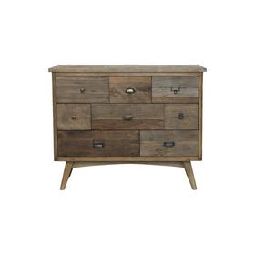 新仿榆木+杉木新中式小号多屉柜抽屉柜玄关柜QQ18050003 Newly made Elm wood and fir wood Small chest of drawers
