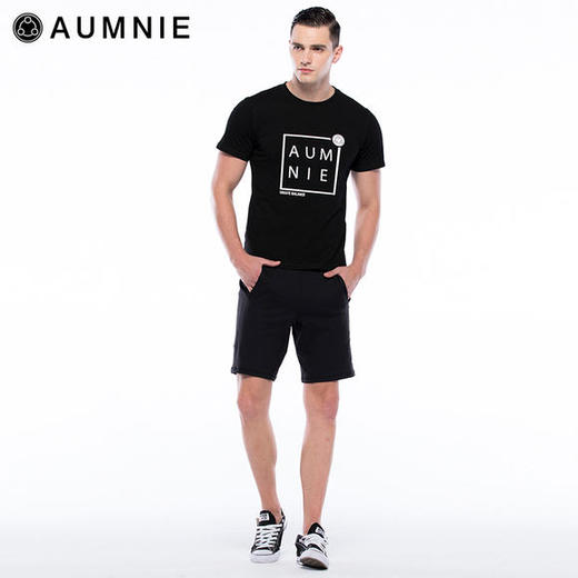 AUMNIE｜男士男款方形LOGO T恤 BL CLASSIC T-SHIRT 商品图6