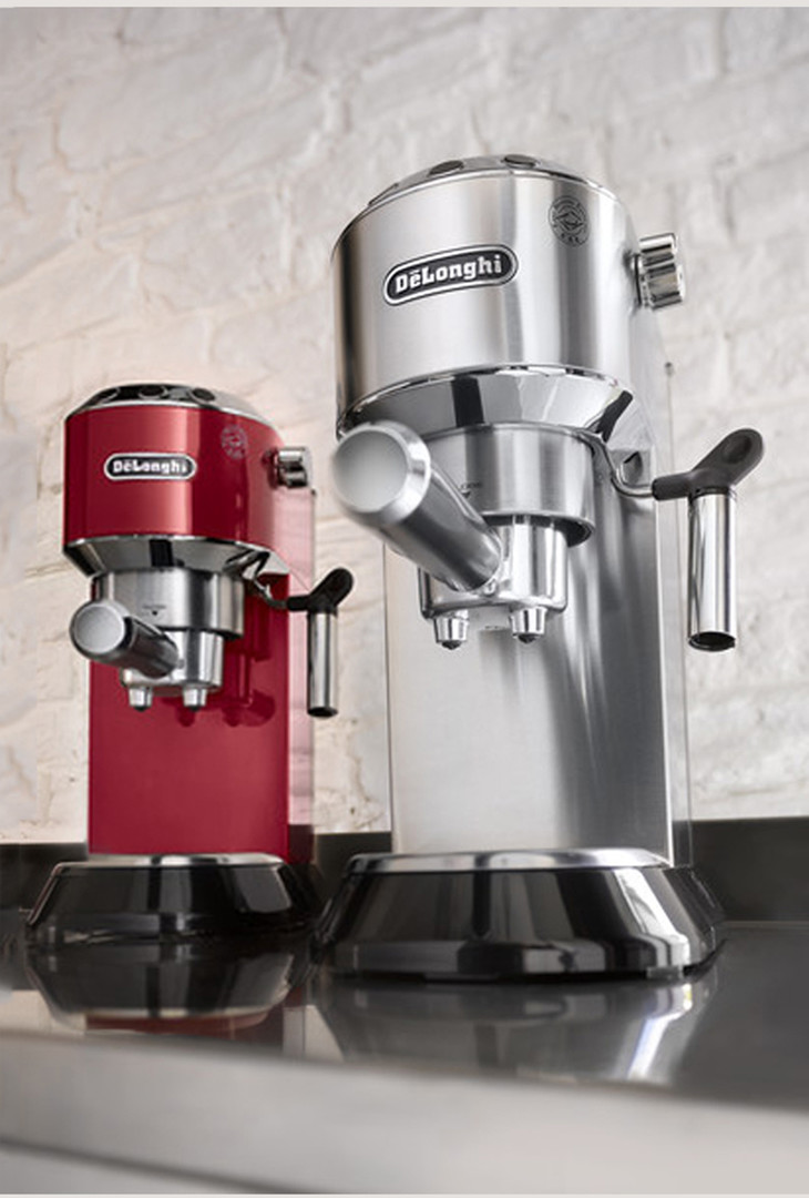delonghi德龙ec680半自动咖啡机红色银色特价有效期到2020331