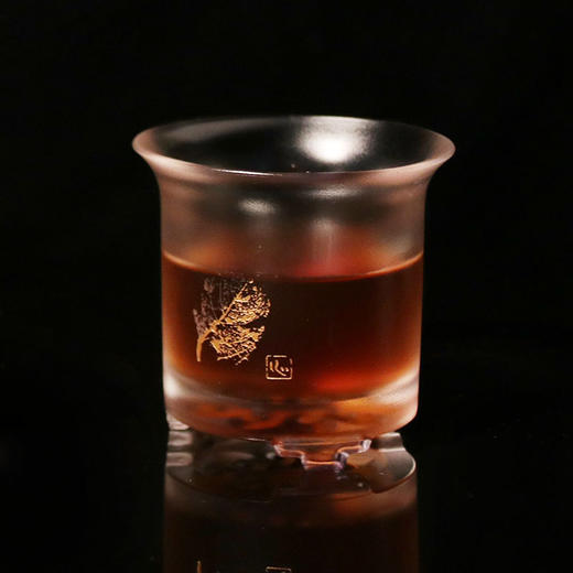 直筒撇口杯 琉璃杯 主人杯 单杯 有色同寒冰 无物隔纤玉 晶莹剔透 商品图5