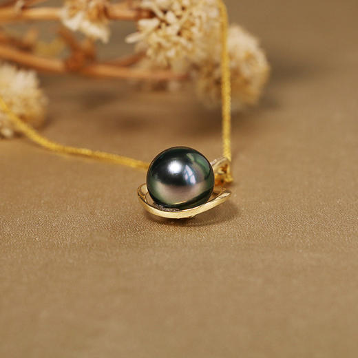 【定制·约10个工作日】甄珠贝Paris Et Helene【圆舞曲】吊坠 18K金 大溪地珍珠 商品图3