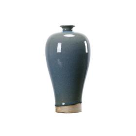 蓝釉小梅瓶Chic blue glaze Meiping vase