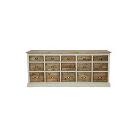 新仿杉木+进口黄杨新中式边柜多屉柜玄关柜QQ18050001 Newly made Fir wood+box wood Cabinet