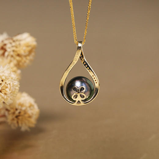 【定制·约10个工作日】甄珠贝Paris Et Helene【圆舞曲】吊坠 18K金 大溪地珍珠 商品图1