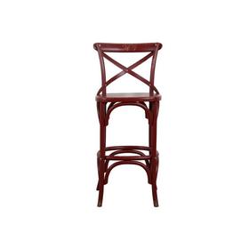 新仿桦木仿旧家具彩漆吧椅吧椅椅子 QQ14010047-红 Newly made Birch wood Bar chair