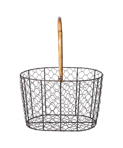 日本puebco复古钢丝收纳篮杂物储物篮筐家居装饰篮子