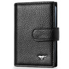 七匹狼 男士卡包卡片包 多功能多卡位银行卡夹头层牛皮信用卡套 大容量证件包 黑色3A3074231-01 商品缩略图0