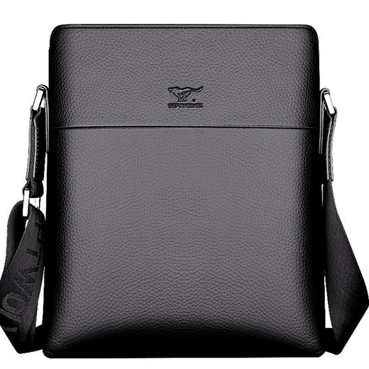 七匹狼（SEPTWOLVES）男包单肩包多功能商务休闲男士斜跨包男士时尚单肩包 黑色1A4964111-01 商品图0