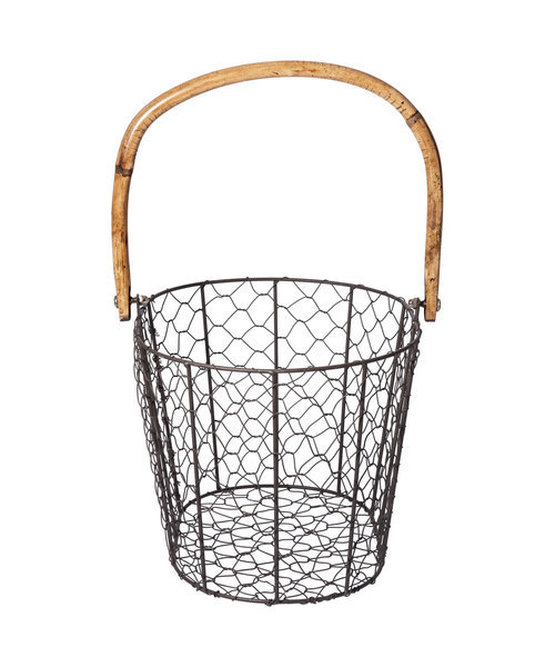 日本puebco复古钢丝收纳篮杂物储物篮筐家居装饰篮子