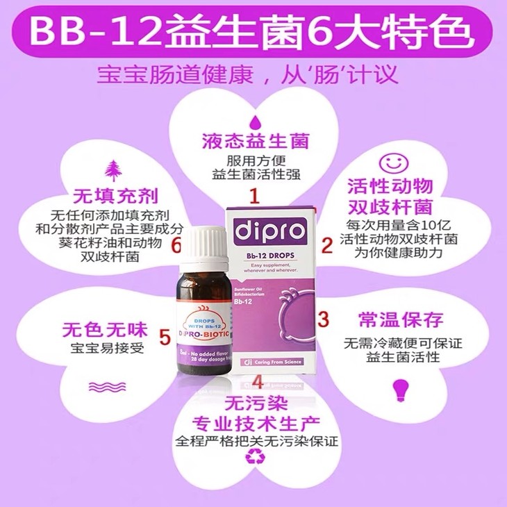 迪辅乐科汉森puractive bb-12益生菌滴剂