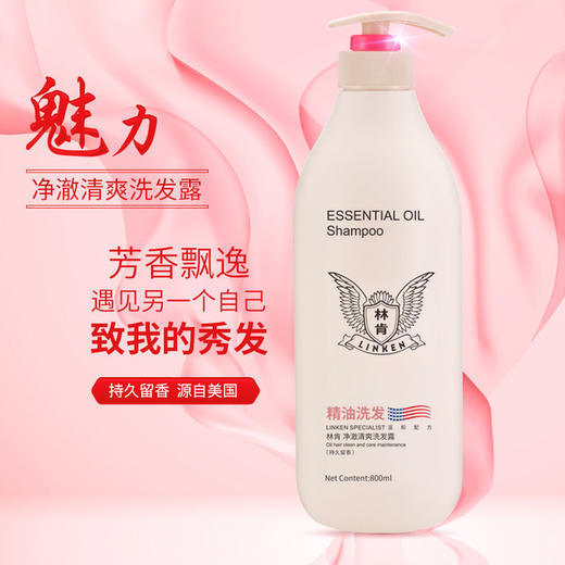 【洗发水】 林肯净澈清爽洗发露柔顺去屑洗发水800ml 护发夏日清新控油 商品图4