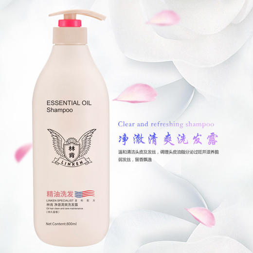 【洗发水】 林肯净澈清爽洗发露柔顺去屑洗发水800ml 护发夏日清新控油 商品图2
