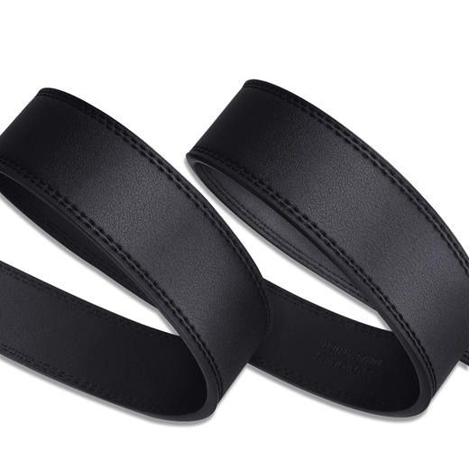 七匹狼男士皮带 休闲牛皮百搭男士针扣皮带腰带裤腰带7A92058400 黑色 商品图4