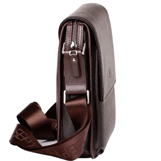 七匹狼SEPTWOLVES男士休闲单肩斜挎包商务男包1A01025A 商品图1