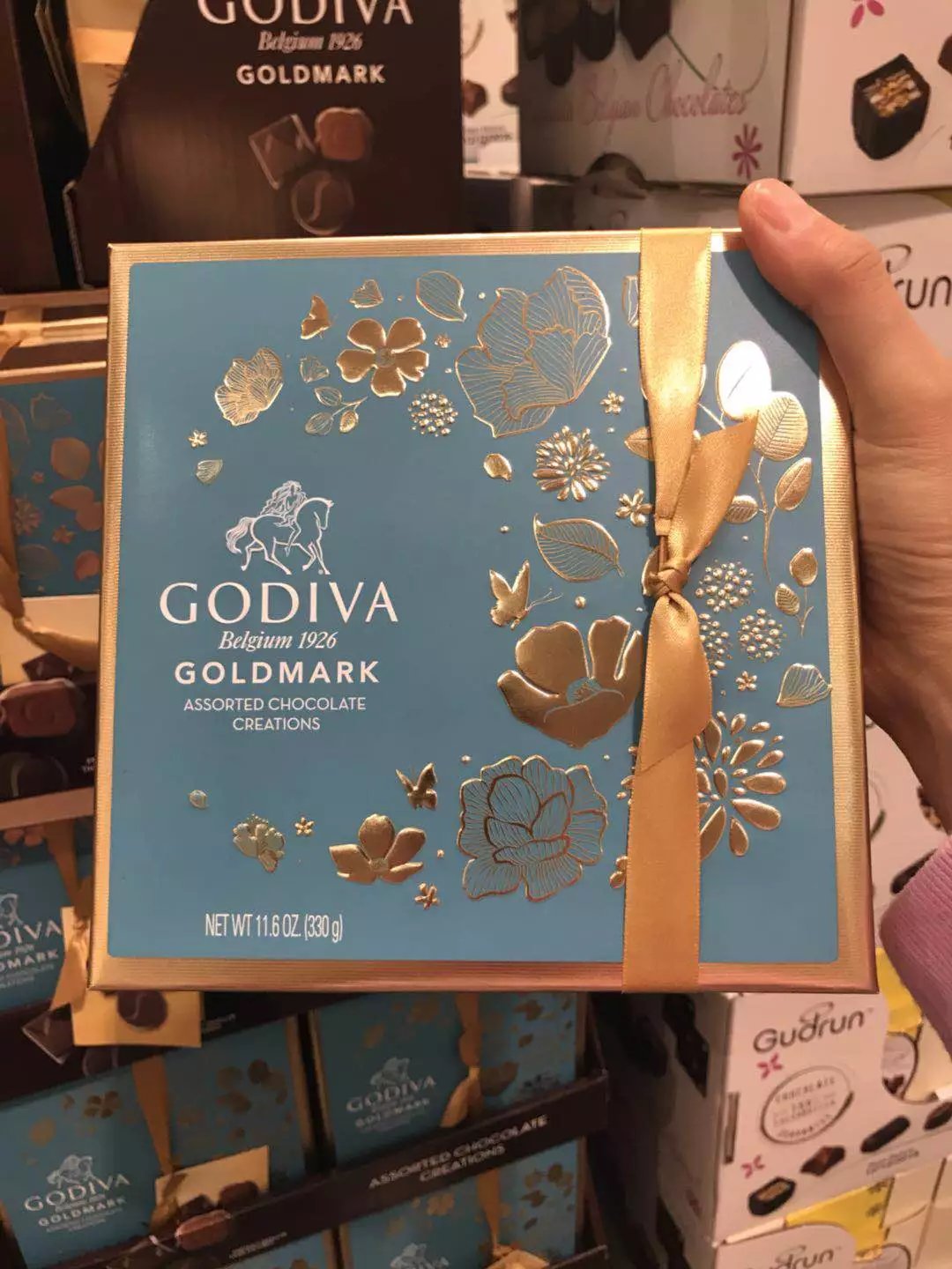 godiva歌帝梵巧克力礼盒装27块godiva巧克力中的爱马仕被称为巧克力