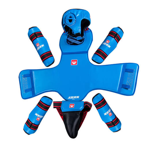 五龙散打护具全套成人儿童泰拳拳击护具护腿护胸格斗搏击训练套装 商品图4