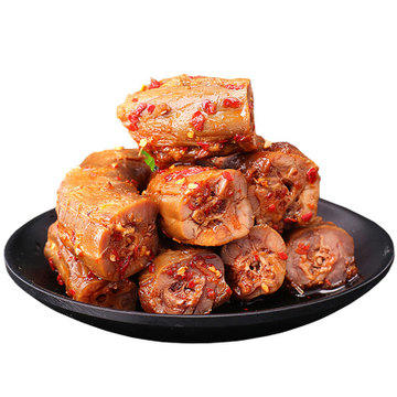 【食品酒水】大秋食为先湖南特产香辣味炸酱鸭脖16g*1包办公室零食香辣肉类 商品图2
