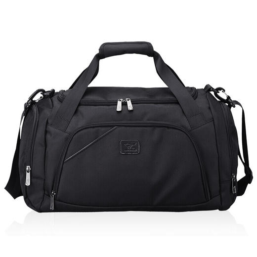 七匹狼 旅行包男女旅游包旅行袋多功能大容量行李包手提健身包 黑色B0301762-101 商品图0