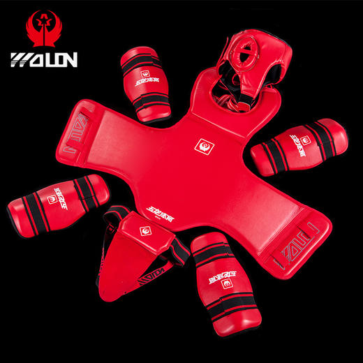 五龙散打护具全套成人儿童泰拳拳击护具护腿护胸格斗搏击训练套装 商品图1
