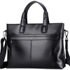 七匹狼公文包男士头层牛皮手提包 商务斜挎单肩背包 笔记本电脑包 1A3164011-01黑色 商品缩略图0