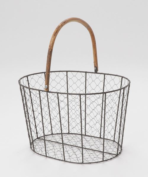 日本puebco复古钢丝收纳篮杂物储物篮筐家居装饰篮子