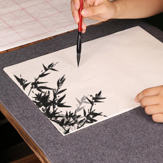 中盛画材四尺四开米字格半生宣熟毛笔书法用练习净皮国画宣纸批发 商品图3