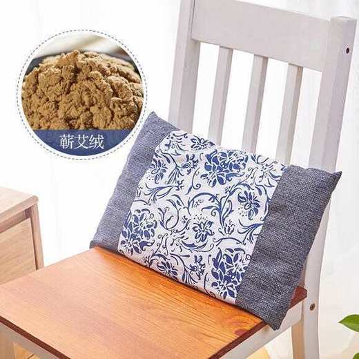 【健康达人推荐】艾绒枕 温灸颈椎枕 1000g【买二送艾香一盒 40根 】 商品图2