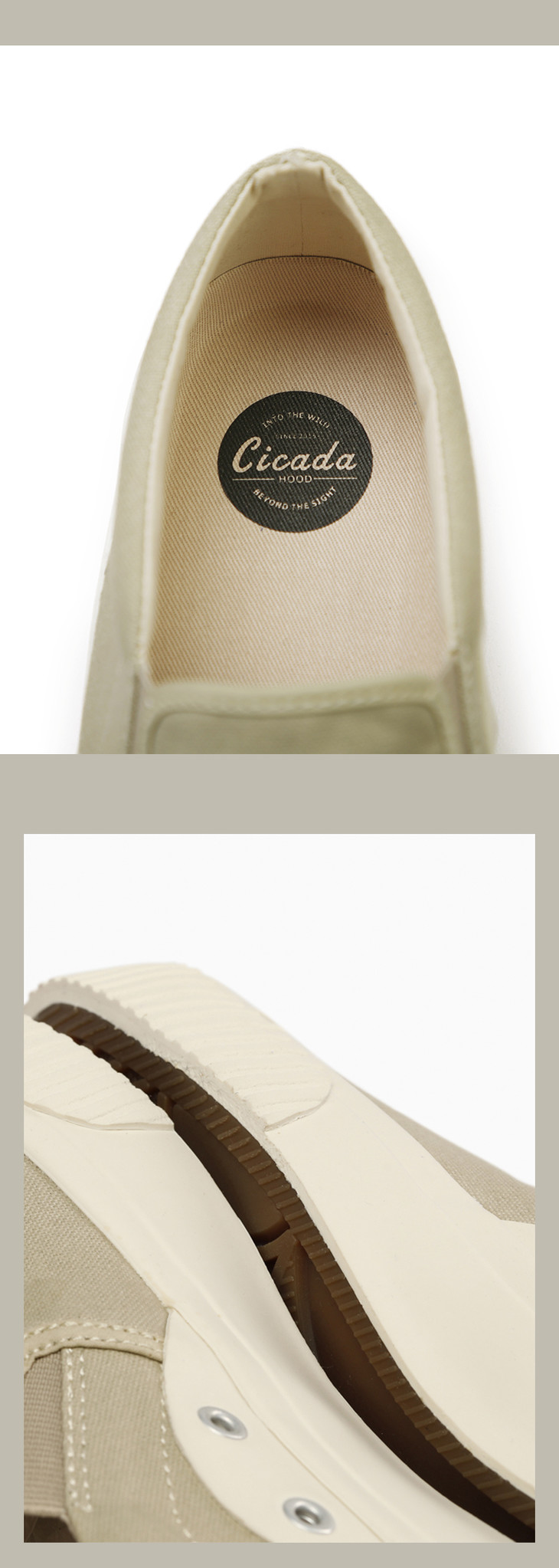 cicadahood日本冈山帆布一脚蹬系列硫化鞋 经典休闲 豆