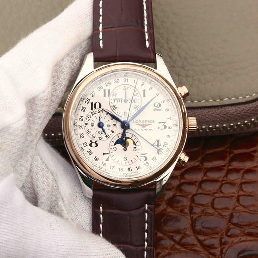 3M浪琴名匠优雅系列42mm大号月相男表，官方型号L2.773.5.78.7（具体型号看颜色搭配），100%原装分解开模生产，全线按正品工序组装 商品图0