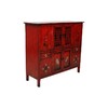 老改榆木新中式红漆柜橱柜餐边柜QB18040071 Modified Elm wood Red cabinet 商品缩略图0