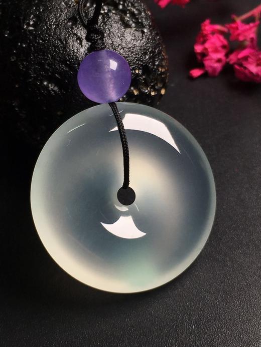 10027翡翠高冰平安扣挂件