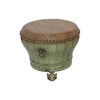 老改榆木新中式小脚盆凳小彩凳席面凳QB18040083 Modified Elm wood Small drum stool 商品缩略图0
